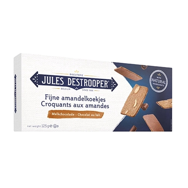 Fijne amandelkoekjes met chocolade 125g