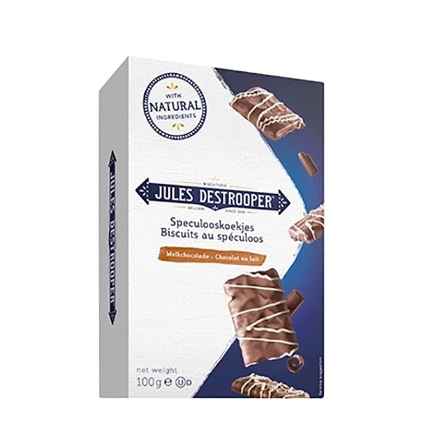 Speculooskoekjes met melkchocolade 100g
