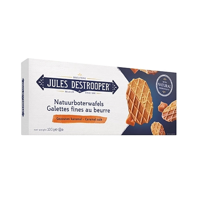 Natuurboterwafels gezouten karamel 100g