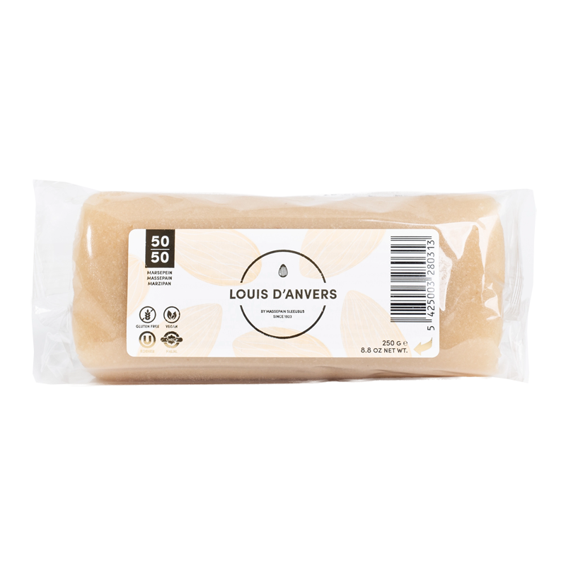 Sleeubus Marsepein blok 50/50 250g