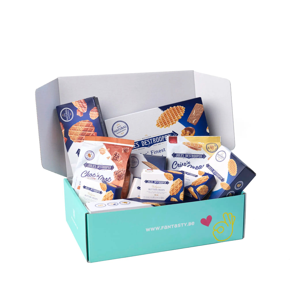 VIP Geschenk Jules Destrooper mooi verpakt in de open cadeaudoos