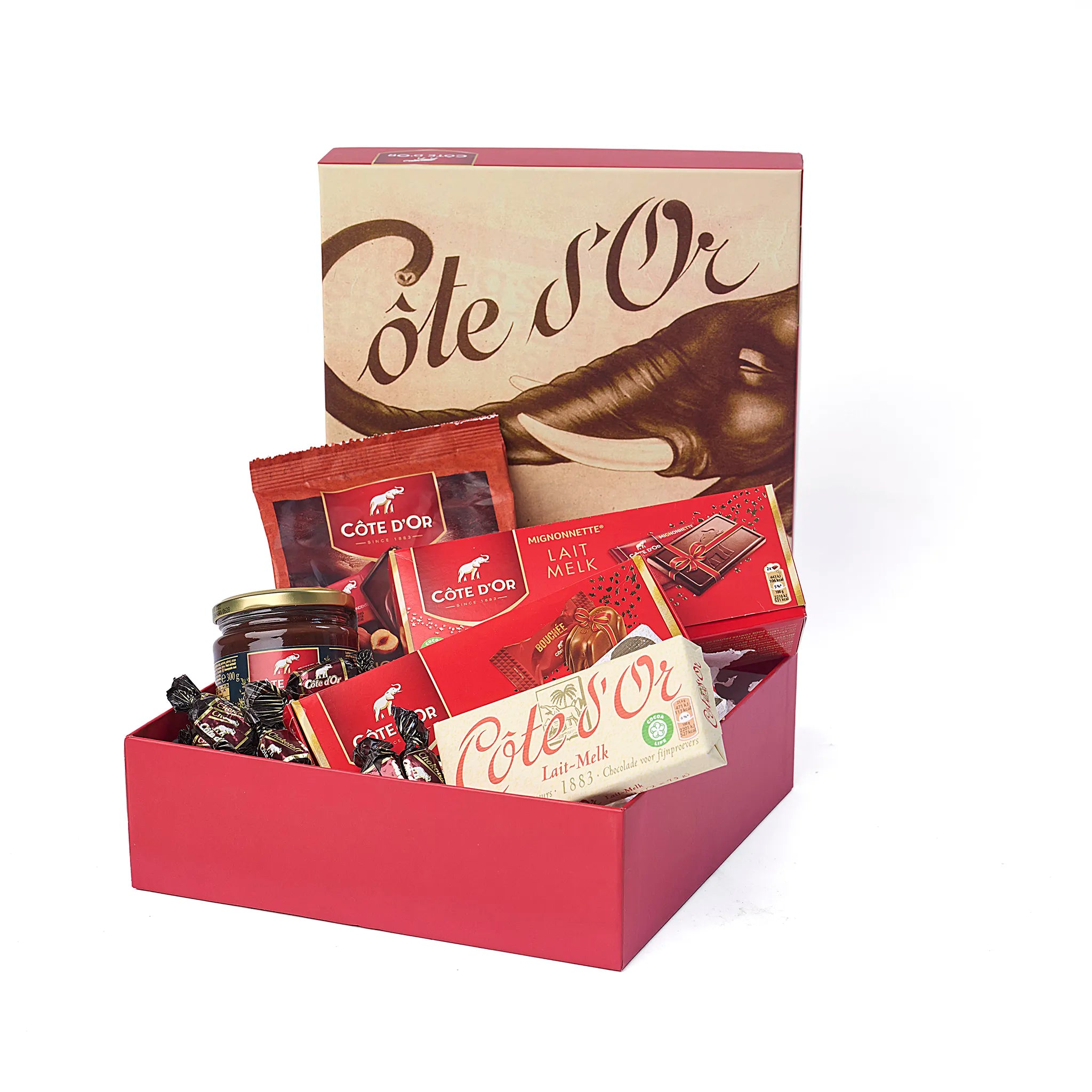 Geschenk Luxe Côte d’Or mooi verpakt in de originele Côte d'Or cadeaudoos